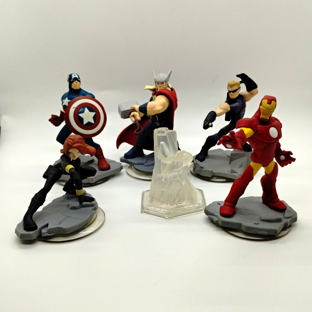 Disney Infinity 2.0 Marvel Avengers Figure Lot - Iron Man Captain America